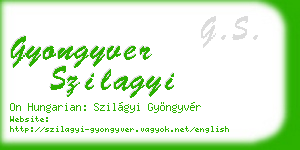 gyongyver szilagyi business card