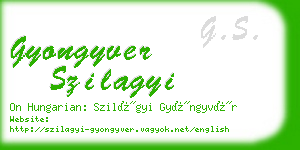 gyongyver szilagyi business card